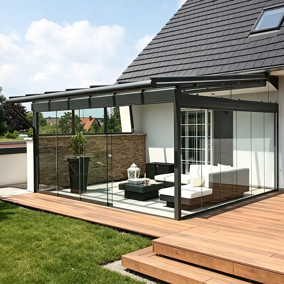 ອາລູມີນຽມ Alloy Sunshade Canopy ສໍາລັບ Sunroom